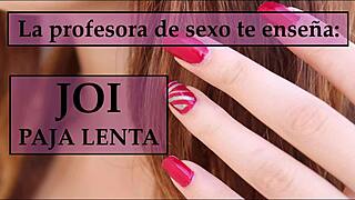 sigue las instrucciones de tu profesora para un joi caliente