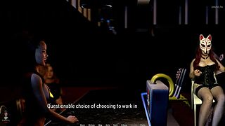 Milf performs striptease and masturbation in outdoor game setting