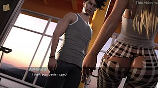 summers gone 43 gym anime blonde