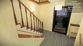 My sexy neighbor part 2 complete gameplay featuring submissive slut anal lick big cock.