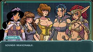 Princess gets her big tits fucked by monster in fantasy hentai game