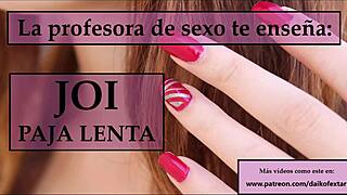 sigue las instrucciones de tu profesora para un joi caliente