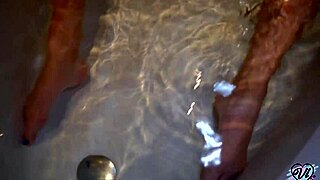 Skinny Teen Plays with Huge Dildo in Bathroom!