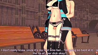 i-i fiery servicing unleashes a hot stream when this smokin cosplayer takes control