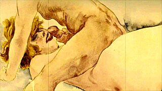 Detailed Vintage Erotic Art Featuring Cartoon and Anime Styles