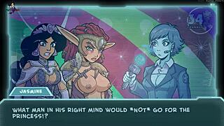 Princess gets her big tits fucked by monster in fantasy hentai game