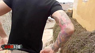 Deepthroat Face Fucking and Facial Cumshot for Nasty Latina Teen