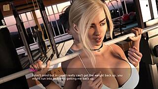 summers gone 43 gym anime blonde