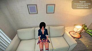 My sexy neighbor part 2 complete gameplay featuring submissive slut anal lick big cock.