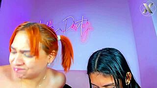 Hey girls, take turns eating her pussy and ass now