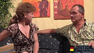 German MILF with Piercing Gets Fucked by Stranger