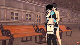 i-i fiery servicing unleashes a hot stream when this smokin cosplayer takes control