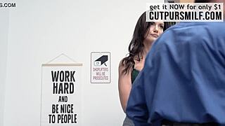 Hot Becky Bandini Caught Stealing, Stripped by Shop Owner! 😱