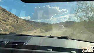 Latina Squirt In Car.