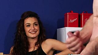 Cfnm Brunette Mocks Naked Tugging Creep In High Definition Fetish Humiliation With Shoes Panties Heels