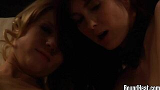 Nude Lesbian Slaves Kiss and Finger Mistress's Pussy