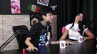 She prefers committed relationships over casual encounters in sheer red lingerie