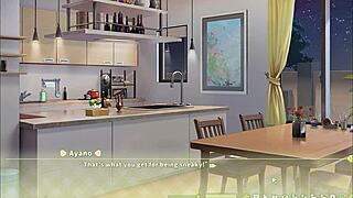 Summer Clover Fired For Giant Cock In Harem Game!