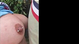 Mature Colombian shows big tits in public, stepson fucks her on the street.