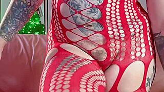 Curvy babe spreads pussy for anal doggystyle fucking with big black dildo. Asshole toys intensify the pleasure.