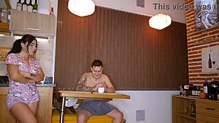 i'm cheating on my husband with young neighbor sara, deepthroating and fucking in missionary for big ass orgasm