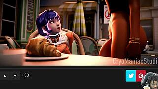 Horny juno with tight tits ellie gets fucked in mass effect ass to ass