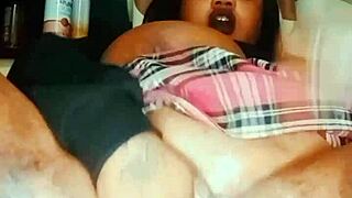 chubby queen enjoys creaming session 😏 gay fun