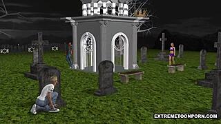 i watch 3d babe get double penetrated in graveyard