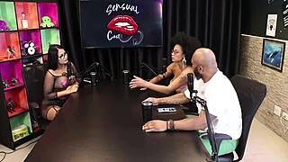 i showed my tits after we talked about gang bang positions and dp, tifany rocha in sheer red lingerie 😅