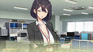 Summer Clover Fired For Giant Cock In Harem Game!