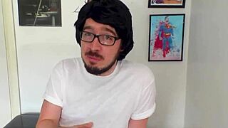 Did the Yorkshire geek get tricked into a blowjob from a tattooed Brit?