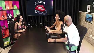 i showed my tits after we talked about gang bang positions and dp, tifany rocha in sheer red lingerie 😅