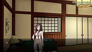 Hinata’s Step Sister Hanabi Hyuga, an Innocent 18yo Virgin, Explores in Anime Game