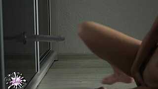 i went into the room, couldn't stop watching her suck and deepthroat with toys on her wet pussy