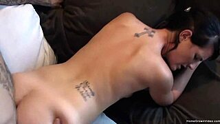 my brunette babe gets licked and fucked