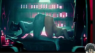 Horny juno with tight tits ellie gets fucked in mass effect ass to ass