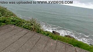 We took the young carioca girl to the beach for a wild orgy with the couple.