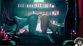 Horny juno with tight tits ellie gets fucked in mass effect ass to ass