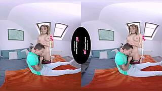 Shemale teacher fucks her student hard.