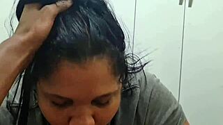 I wach my sexy bbw bend over the bed for bbc