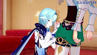 Eula Rosaria Venti Intense Sex Genshin Impact Hentai