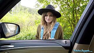 Public agent nicole rae hitchhikes with big tits