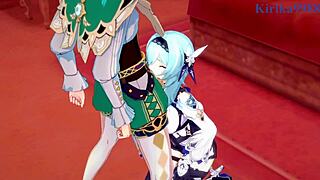 Eula Rosaria Venti Intense Sex Genshin Impact Hentai