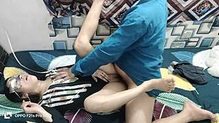 Horny Desi Couple Engages in Hardcore Nighttime Sex.