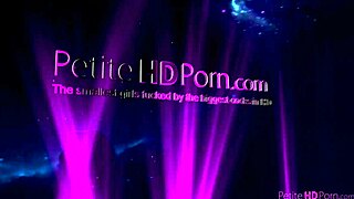 Hot Threesome With Petite Teen Cutie Blowjob Action