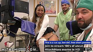 Freshman Melany Lopez Moans with Hitachi Wand Orgasms by Doctor Tampa in Physical