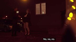 Waitress on break with natural tits enjoys a ride in the van