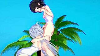 Miku kohinata and laura bodewig lesbian play - symphogear & infinite stratos hentai