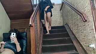 Spying on Stepbrother Masturbating Leads to Unexpected Homemade Encounter