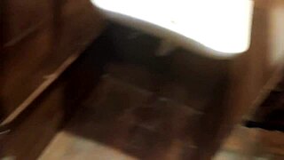 I slam this boy hard in a bar toilet, caught on tape